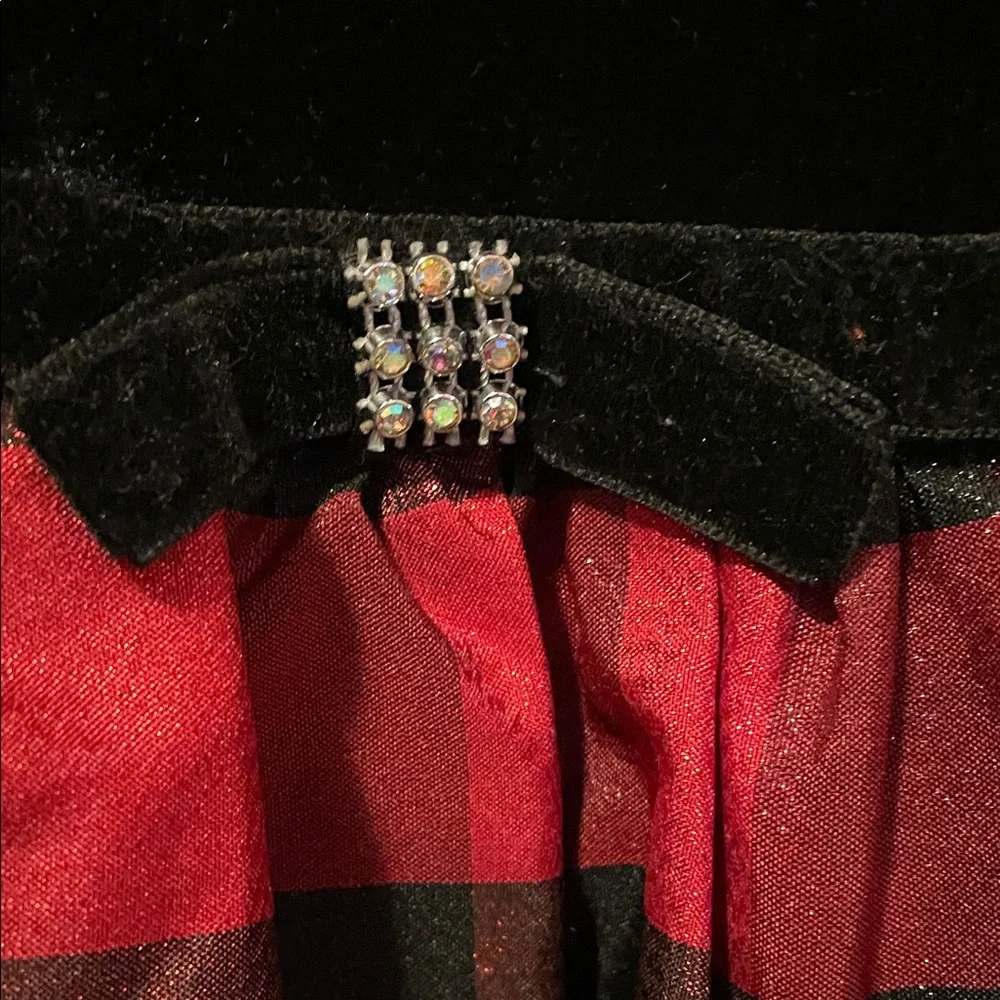 2/$40 Blueberi Boulevard Black and Plaid Dress - Picture 3 of 7